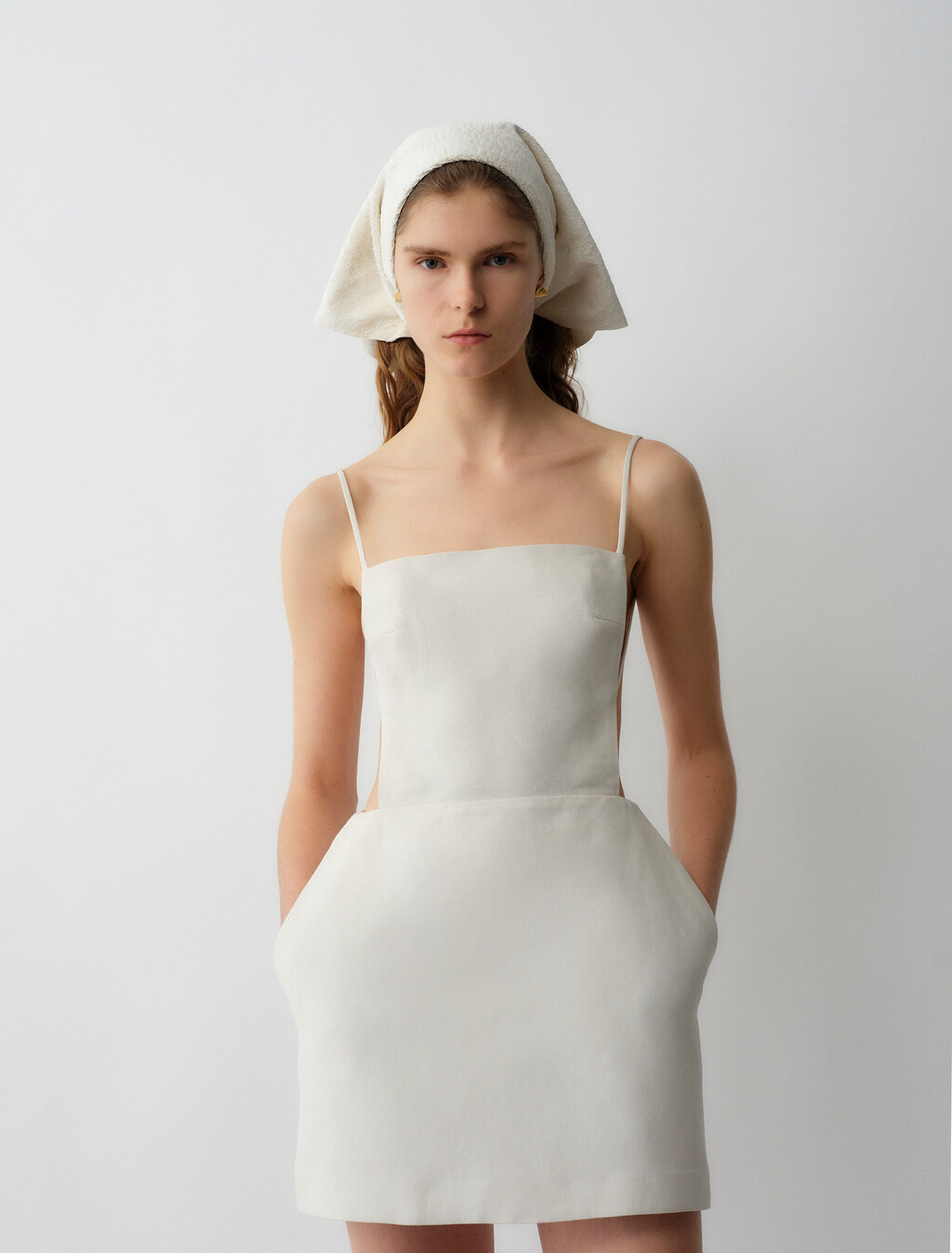 Henrietta Dress, Off White, hi-res