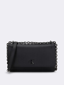 Minimal Monogram Flap Bag, CK Black, hi-res