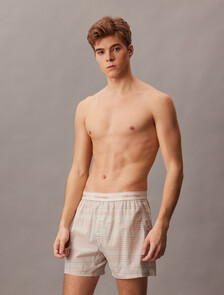 Cotton Poplin Traditional Boxers, 19472 JOTTER PLAID+CHALK, hi-res