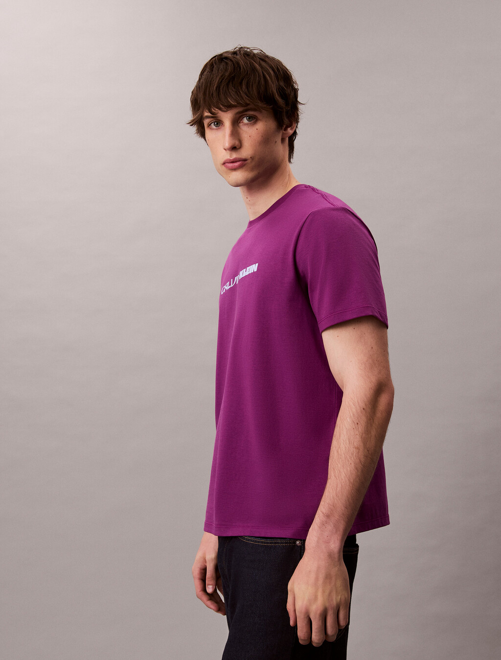 Bold Logo Graphic Relaxed T-Shirt, Purple Phlox, hi-res