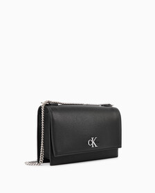 FLAP CROSSBODY BAG WITH CHAIN, BLACK, hi-res