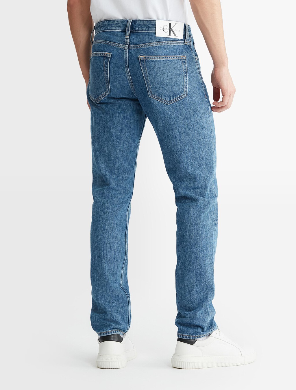 Authentic Straight Jeans, 001 STONE BLUE, hi-res