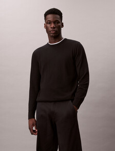 Extra Fine Merino Sweater, Black, hi-res