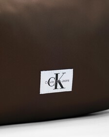 尼龍鏈條單肩包 28 公分, DARK CHESTNUT, hi-res