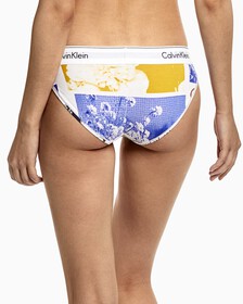 MODERN COTTON BIKINI, Hero Graphic Floral+White, hi-res