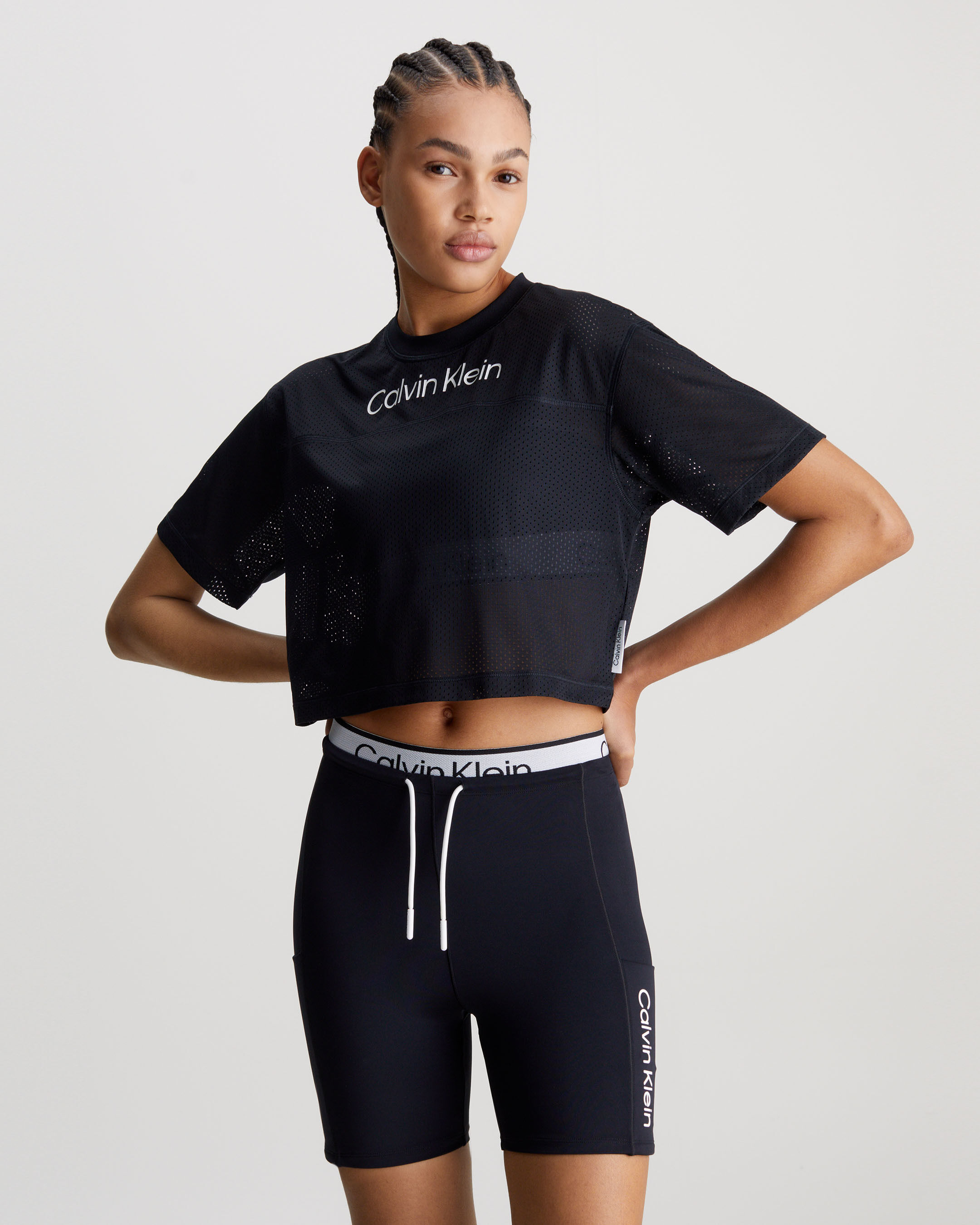 Calvin crop top and shorts set outlet