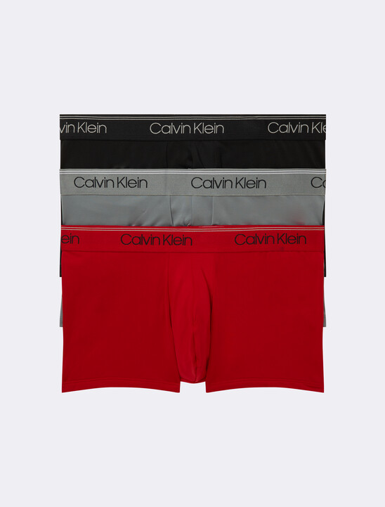 Calvin Klein Logo 低腰貼身短版四角褲 3 件組