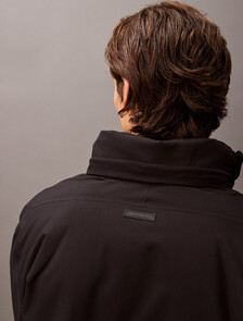 Heavyweight Mid Length Puffer Jacket, Black, hi-res