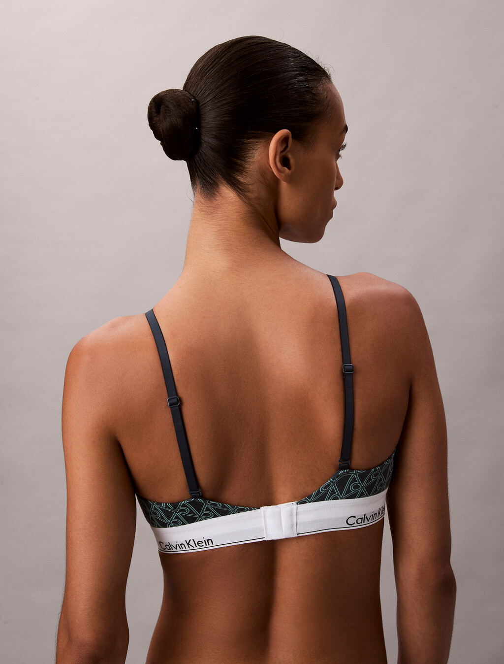 Lightly Lined Triangle Bralette - Icon Cotton Modal, BIJOU MODERN EMBLEM OUTLINE+STRATIFIED SEA, hi-res