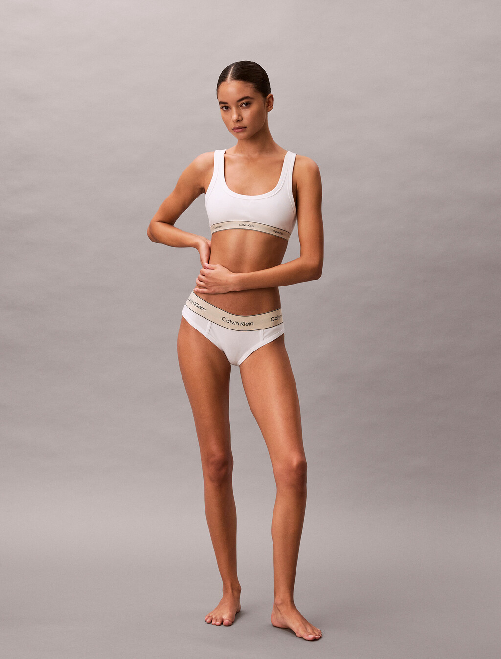 無鋼圈胸圍 - Heritage Cotton, White, hi-res