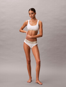 無鋼圈胸圍 - Heritage Cotton, White, hi-res