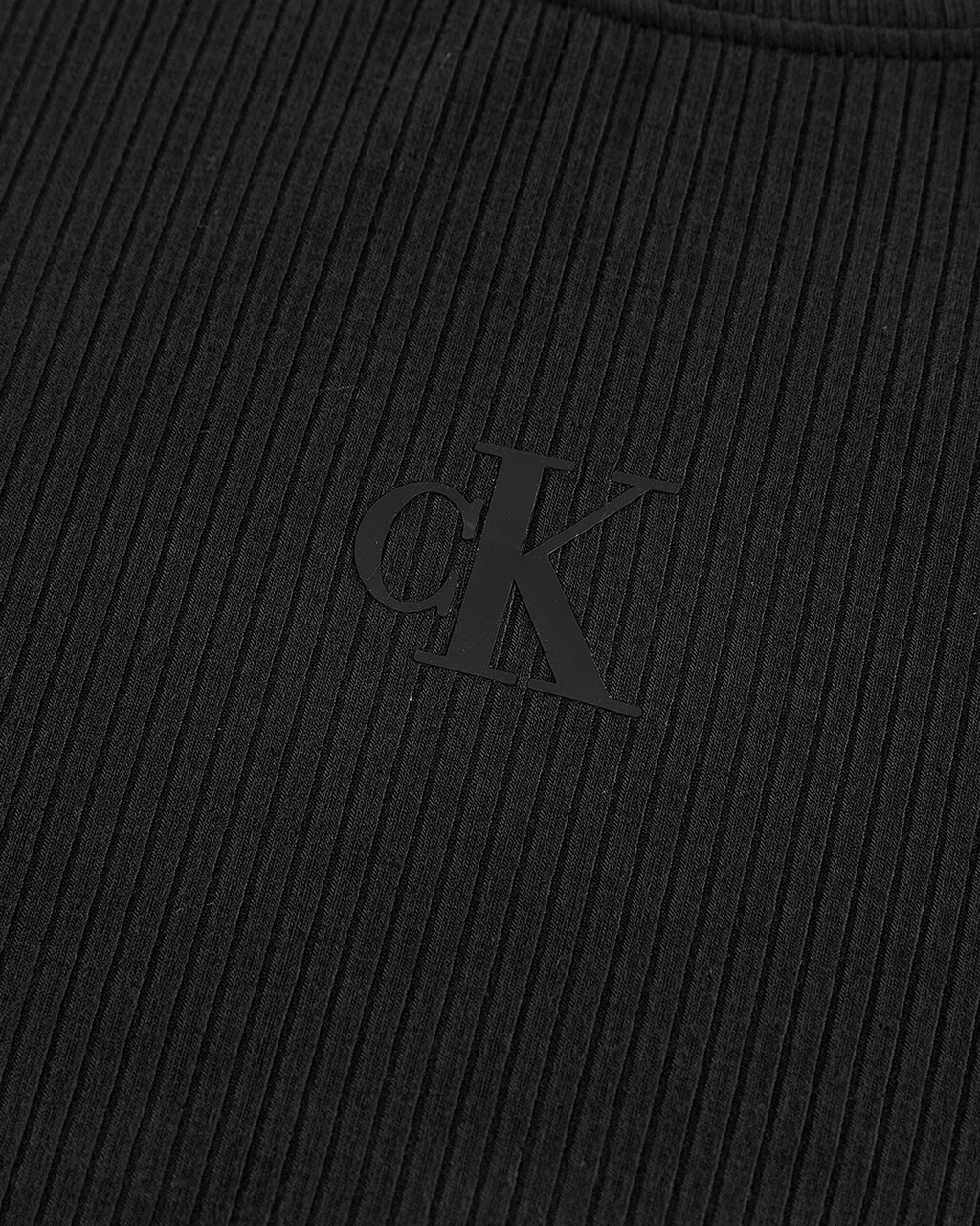 SIDE GATHER MONOGRAM TEE, Ck Black, hi-res