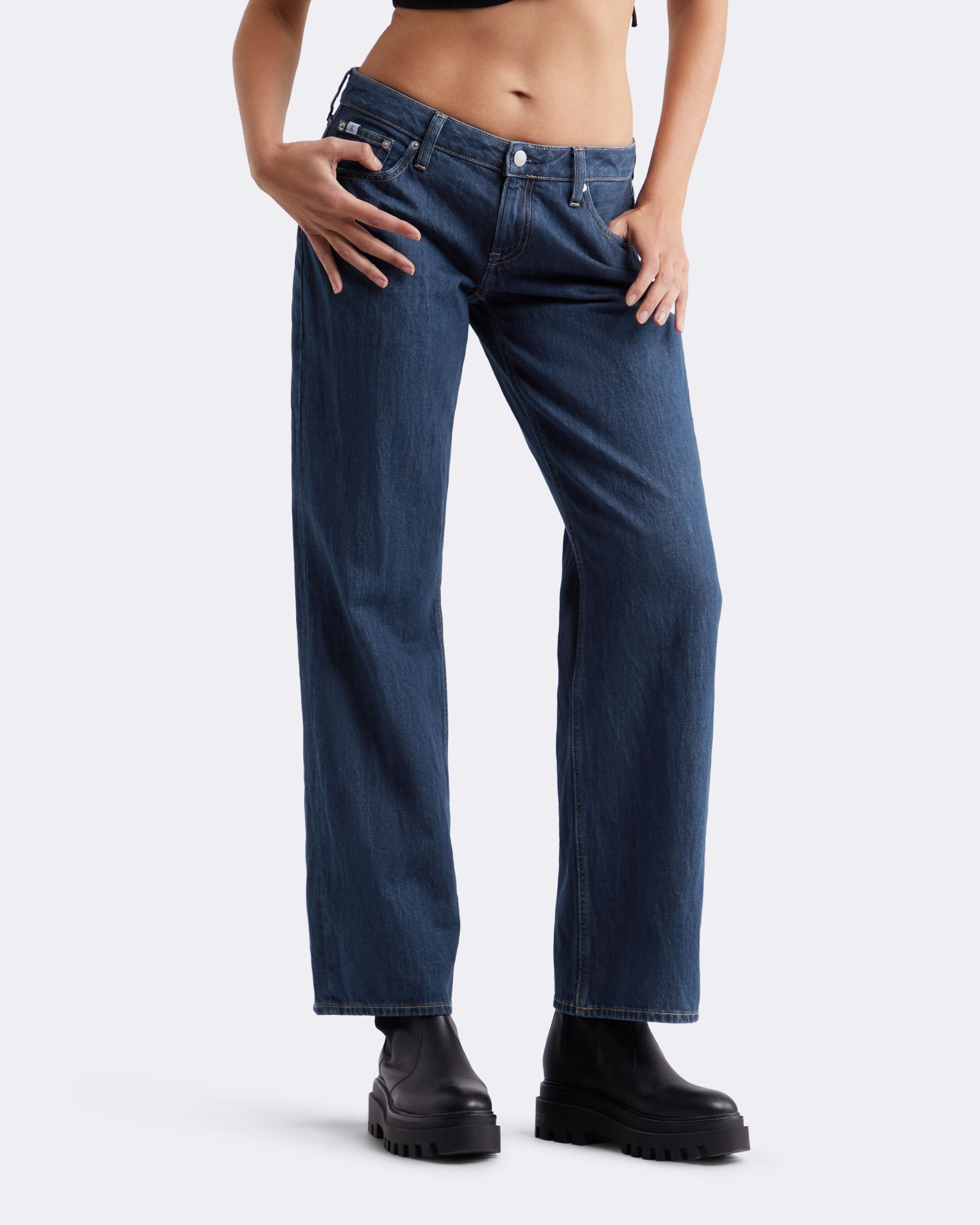 Extreme Low Rise Baggy Jeans blue Calvin Klein Hong Kong