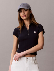 Monologo Patch Rib Zip Top, Dark Sapphire, hi-res