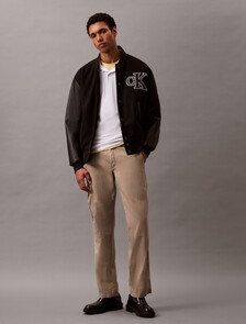 Monogram 壓花標誌飾邊 Polo 衫, Brilliant White, hi-res