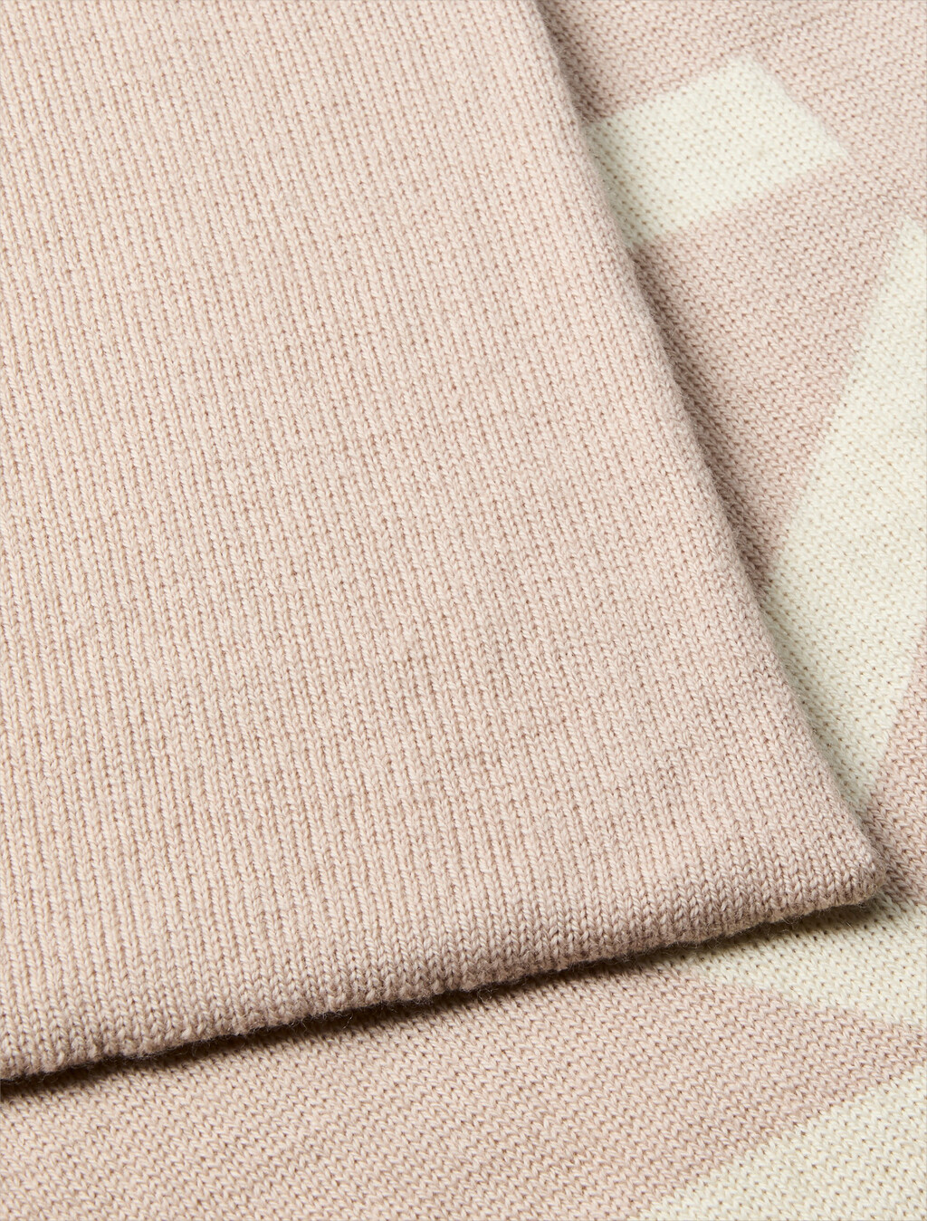 Wool Cashmere Blend Scarf, Chalk/Chateau, hi-res
