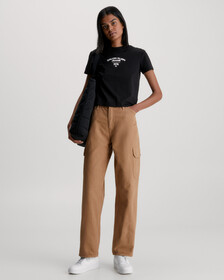 Slim Varsity Logo T-Shirt, Ck Black, hi-res