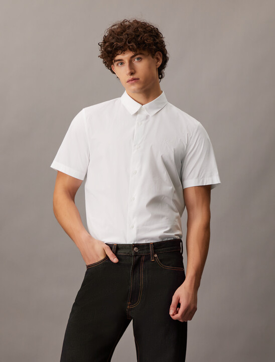 Essentials Monogram Slim Shirt