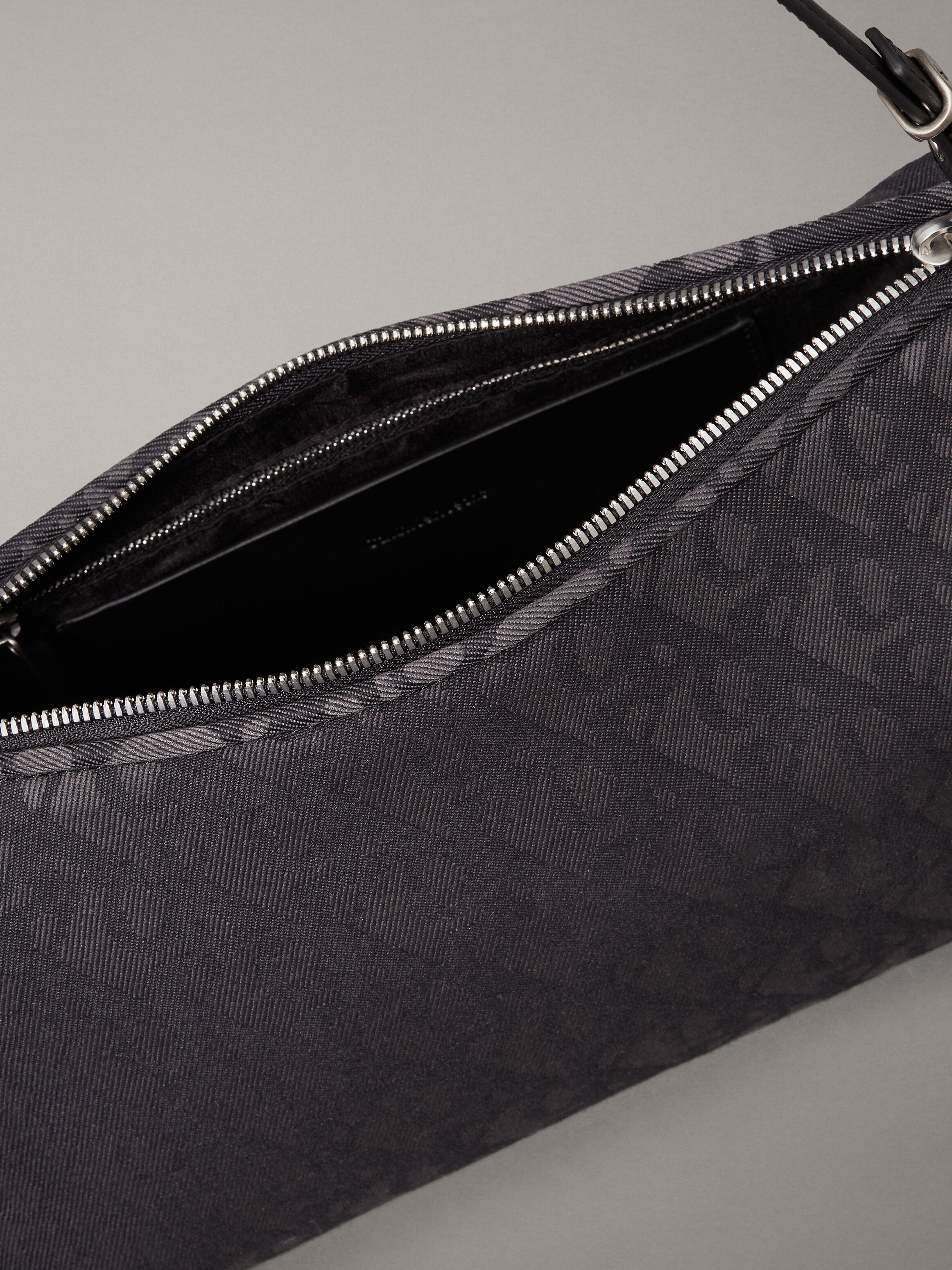 ★ ★ Women's CKJ Monogram Logo Jacquard Shoulder Monogram Logo Shoulder Bag | Calvin Klein