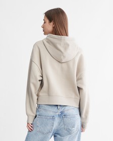 Archive Logo Fleece Hoodie, Plaza Taupe, hi-res