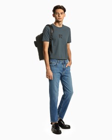 Cut Out Logo Tee, Ocean Teal, hi-res