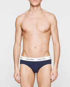 Cottons Stretch 低腰三角褲, Multi White/ Red Ginger/ Pyro Blue, hi-res