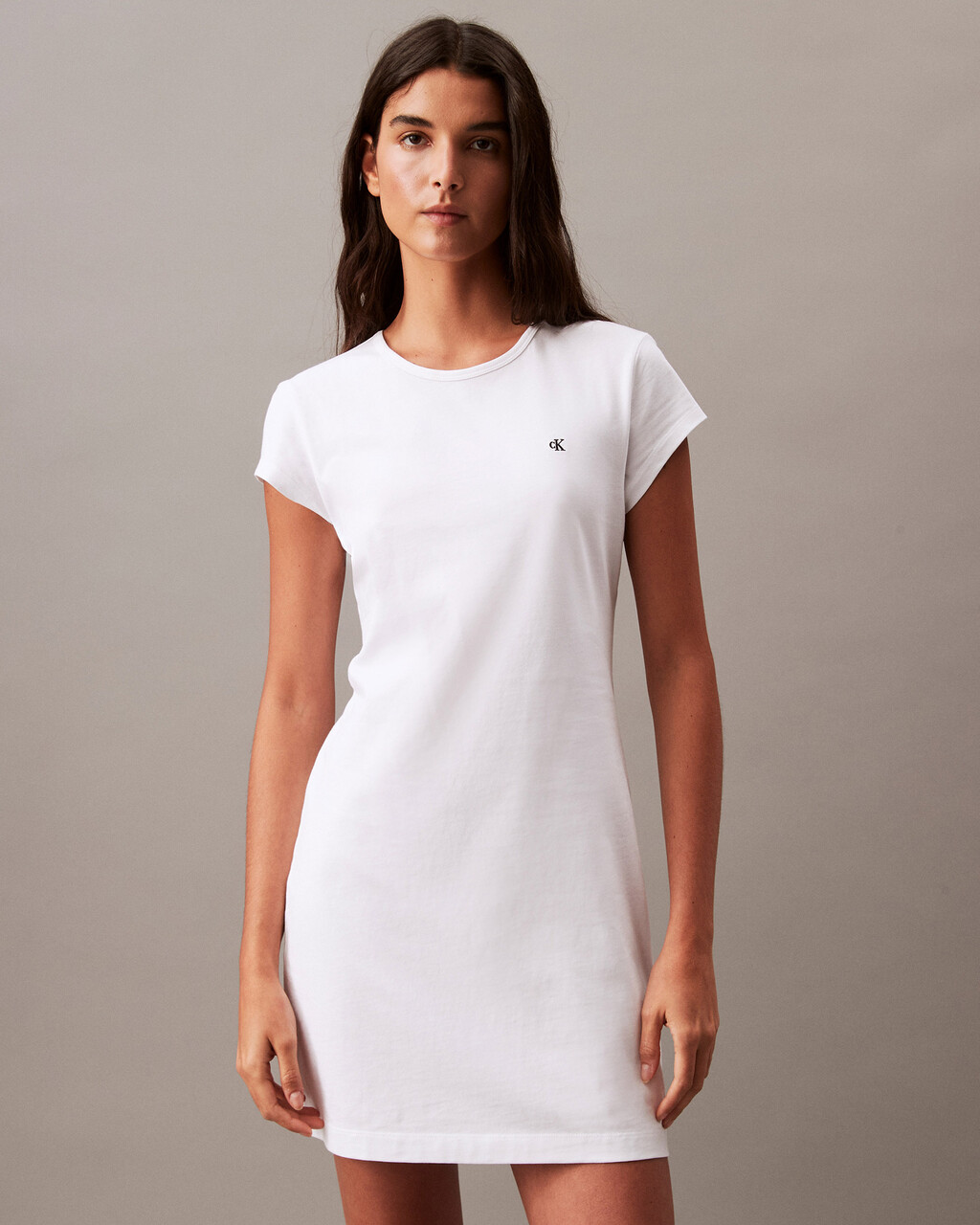 Archive Logo Baby T-shirt Dress, Brilliant White, hi-res