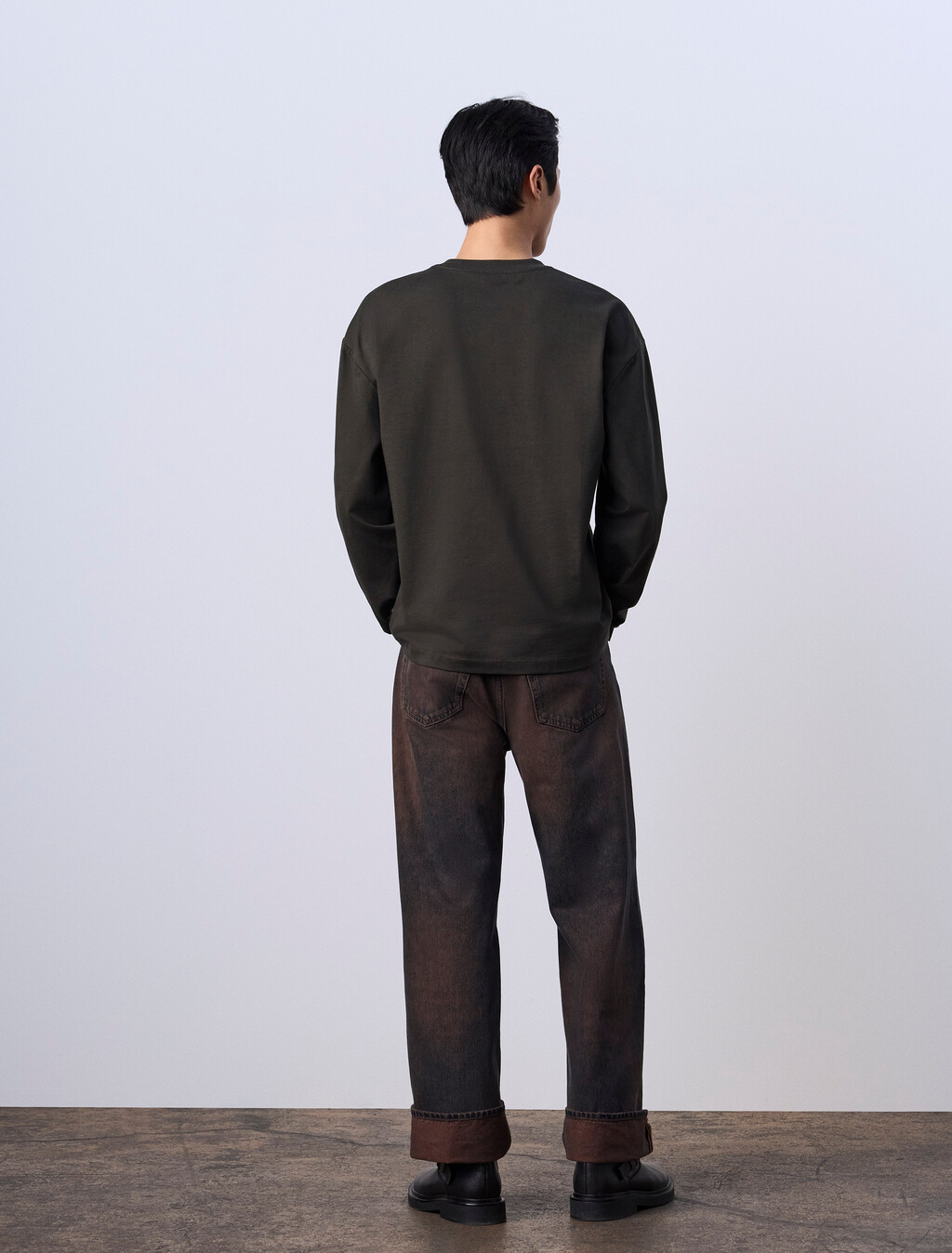 Jung Kook for Calvin Klein Racing Stripe Relaxed T-Shirt, Peat, hi-res