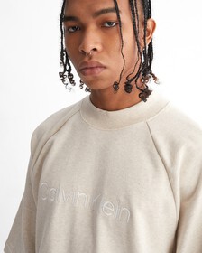 寬鬆版型標誌插肩袖 T 裇, Beige Heather, hi-res