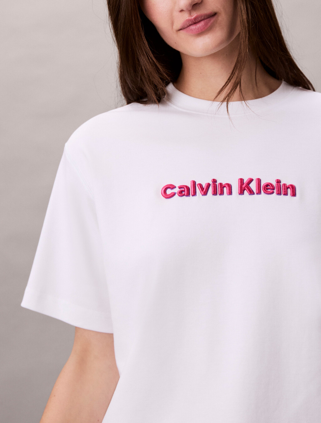 Embroidered Logo Graphic Classic T-Shirt, Brilliant White, hi-res