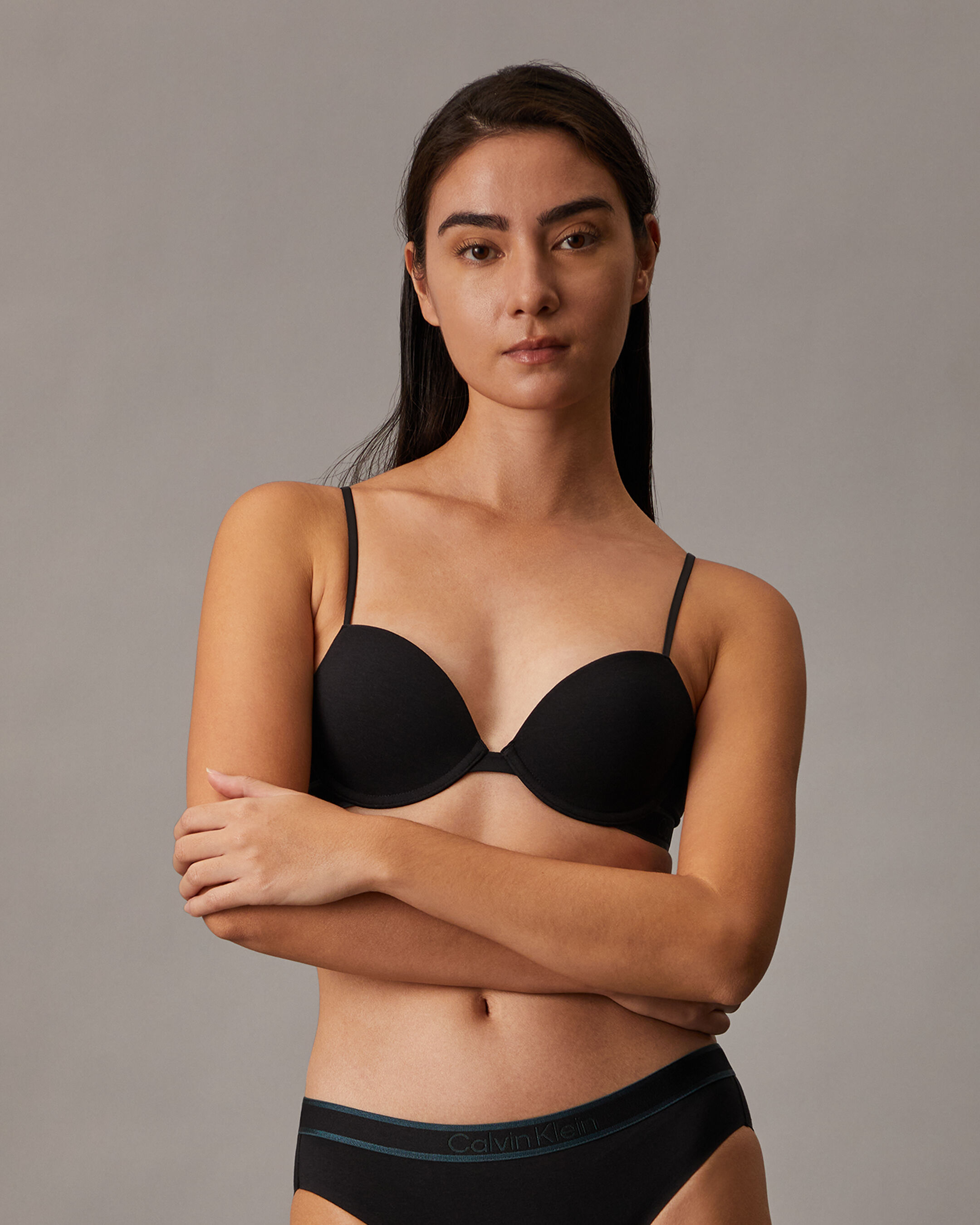 [ ] Tonal Logo Cotton AF Demi Bra ★人気★ CALVIN KLEIN] Tonal Logo Cotton AF Demi Bra ☆人気☆ (Calvin