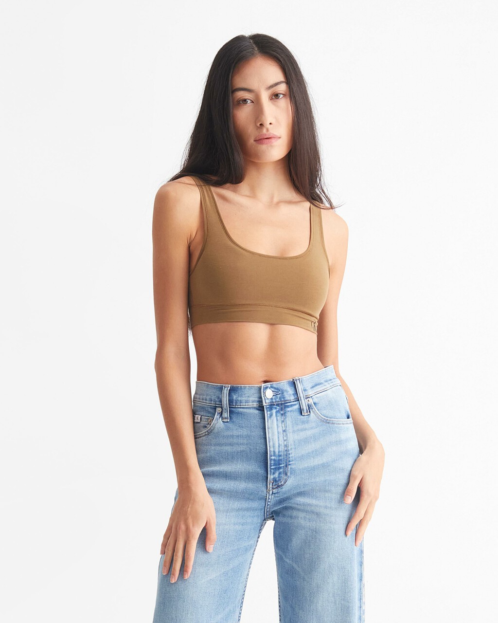 Flex Fit Lightly Lined Bralette, Kangaroo, hi-res