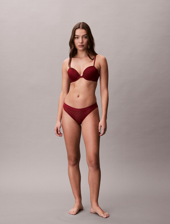 半杯式 T 裇胸圍 - Microfibre Lace