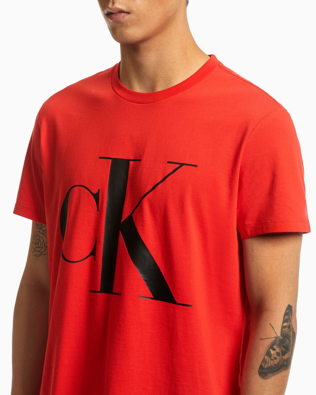 MONOGRAM RELAXED FIT TEE, HIGH RISK RED-6, hi-res