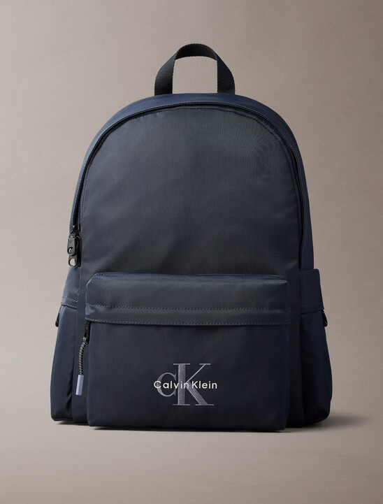 Nylon Monogram Logo Backpack