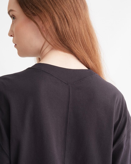 ESSENTIALS CROPPED LONG SLEEVE TEE