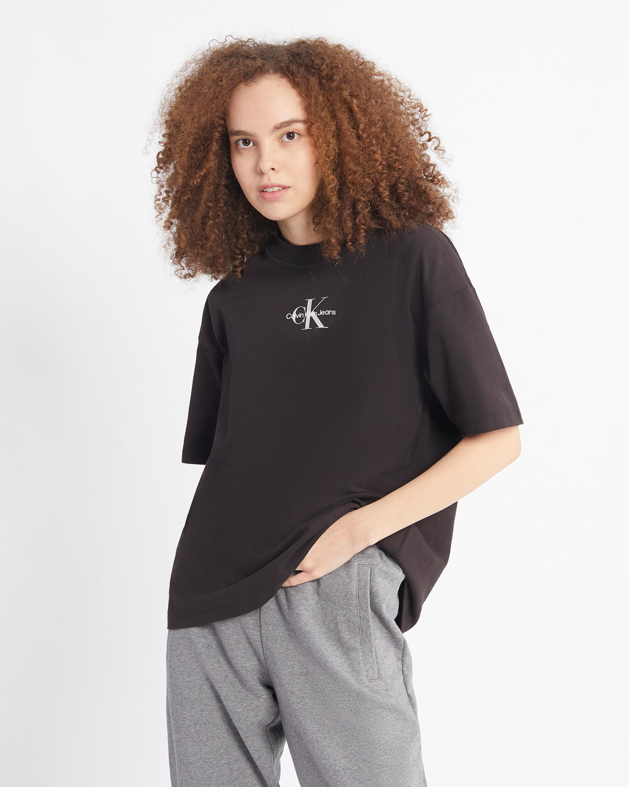 Monogram Boyfriend Tee black Calvin Klein Hong Kong