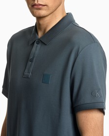 Embossed Logo Polo, Ocean Teal, hi-res