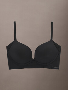 Invisibles Push Up Plunge Bra, Black, hi-res