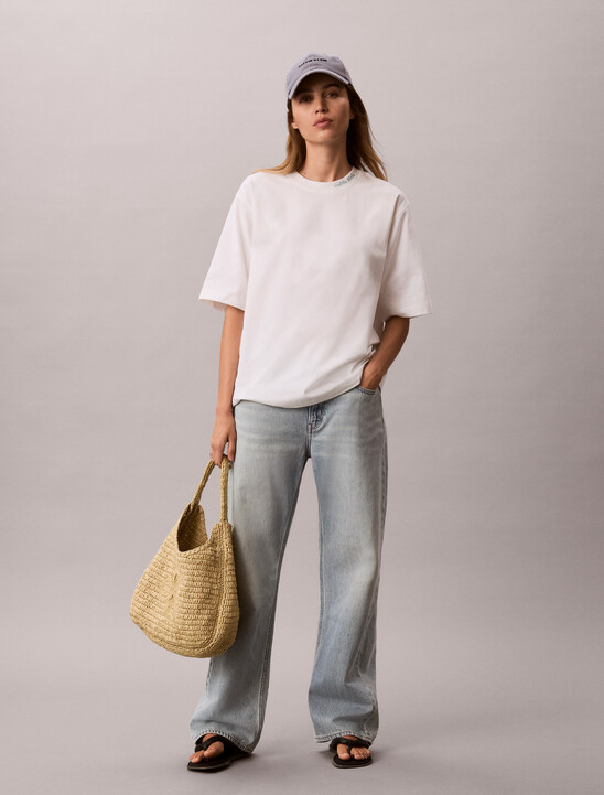 Cooling Cotton Jersey Relaxed Tee