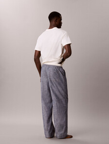 Cotton Chambray Sleep Pants, CHAMBRAY INDIGO, hi-res