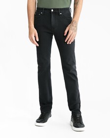 超彈力修身牛仔褲, Denim Black, hi-res