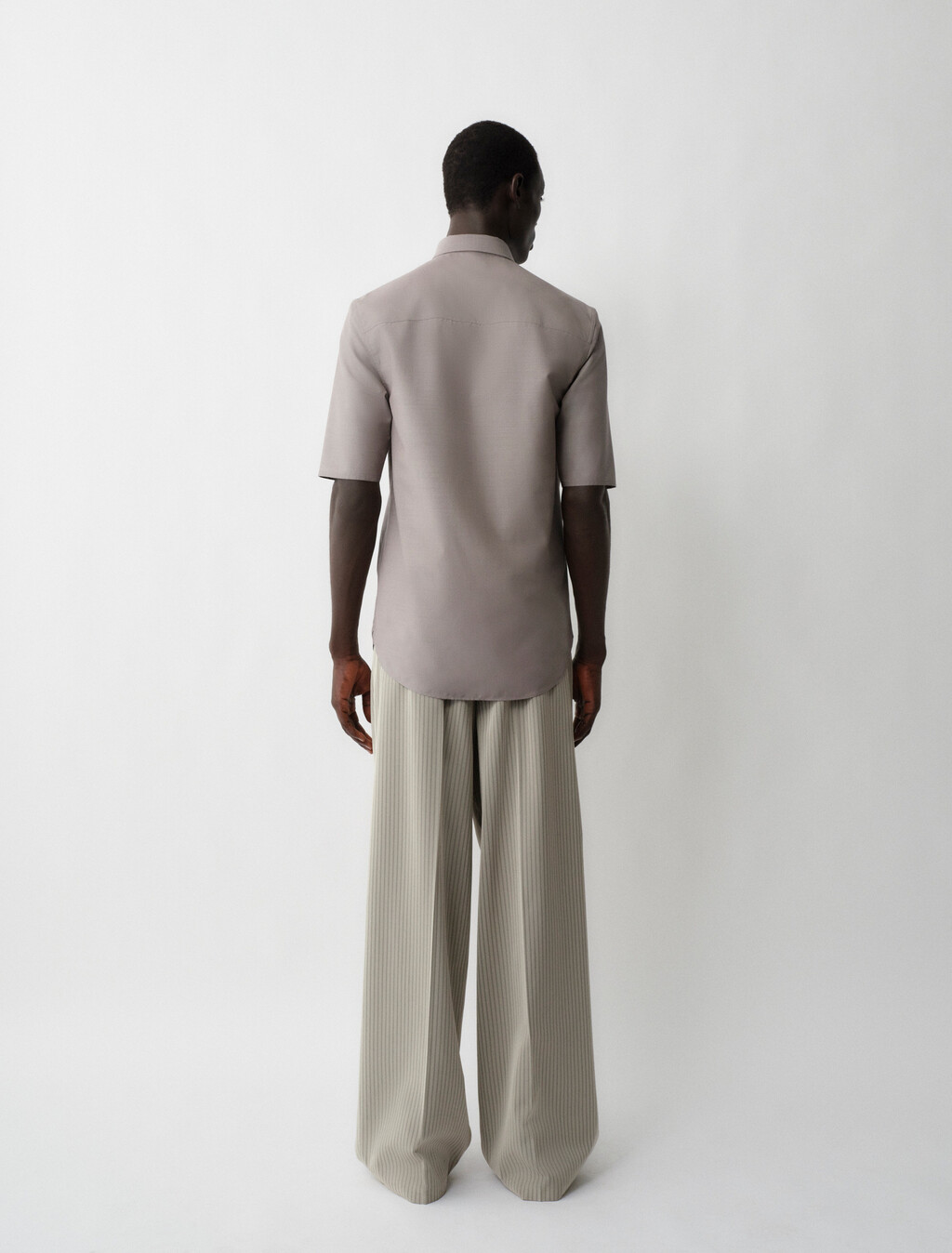 Juan Button-Down Shirt, Melange Dove, hi-res