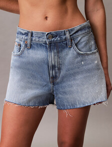 90's Denim Shorts, RAINY BLUE, hi-res