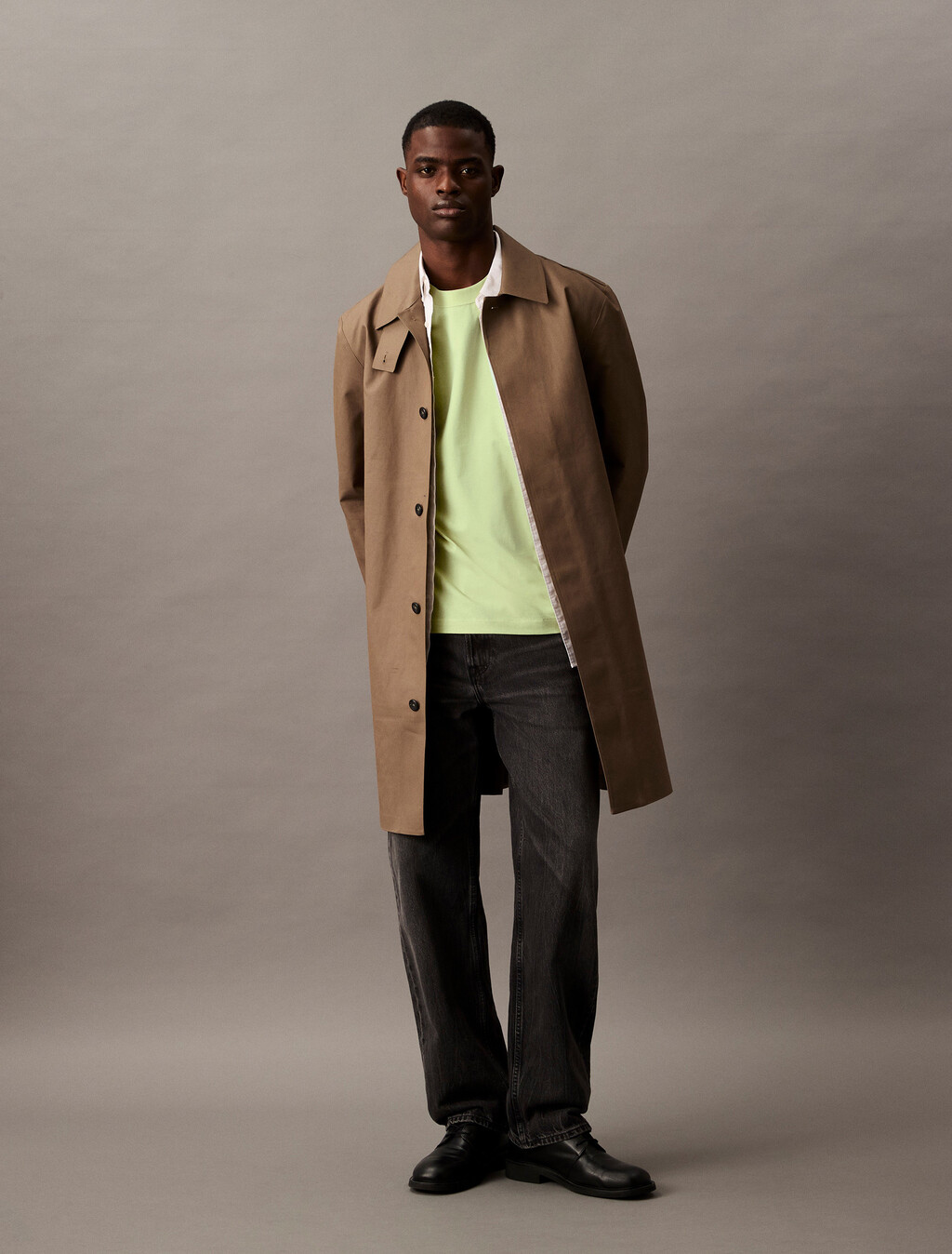 Calvin Logo 圓領上衣, Nile, hi-res