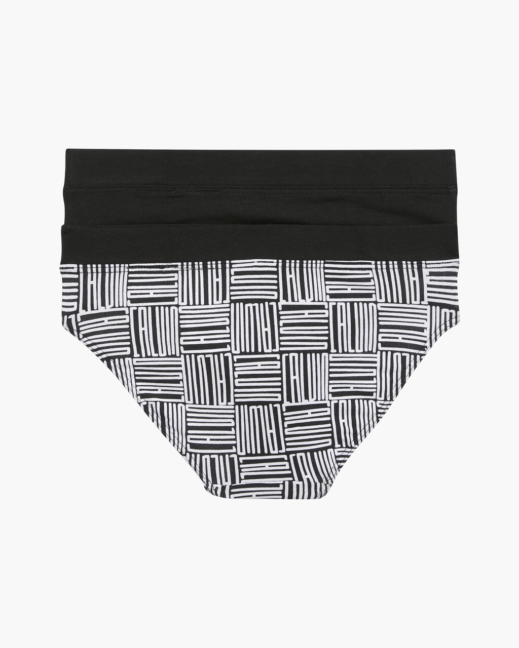 Girls 2 Pack Modern Cotton Bikini, Calvininformblackaop/Pvhblack, hi-res