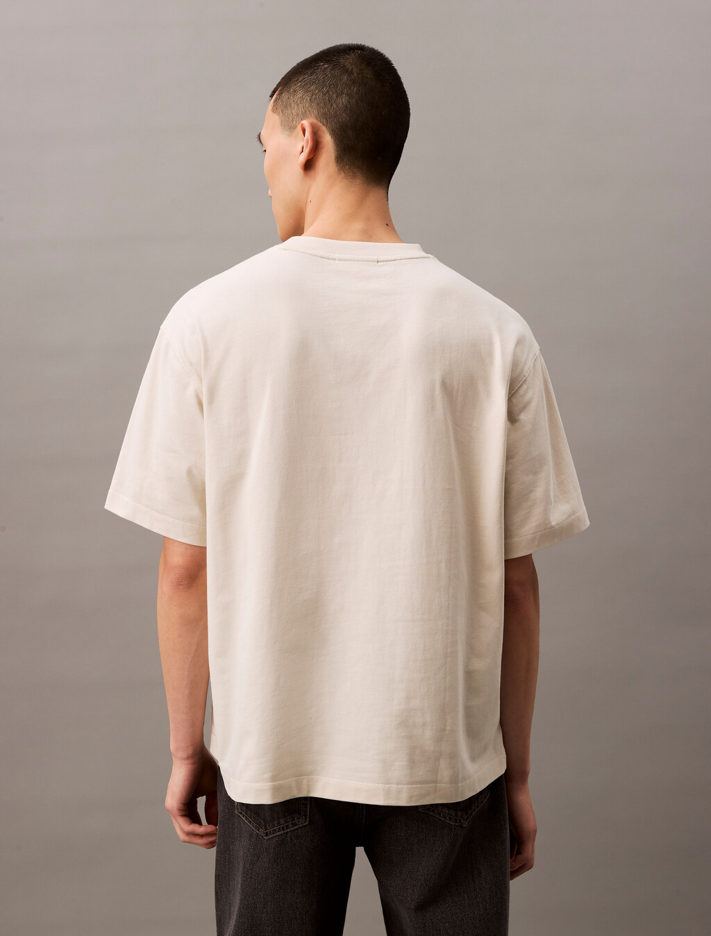 平紋寬鬆口袋 T 恤, Turtledove, hi-res