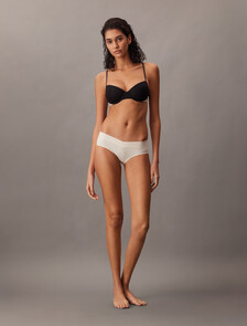 承托半杯式胸圍 - Heritage Cotton, Black, hi-res