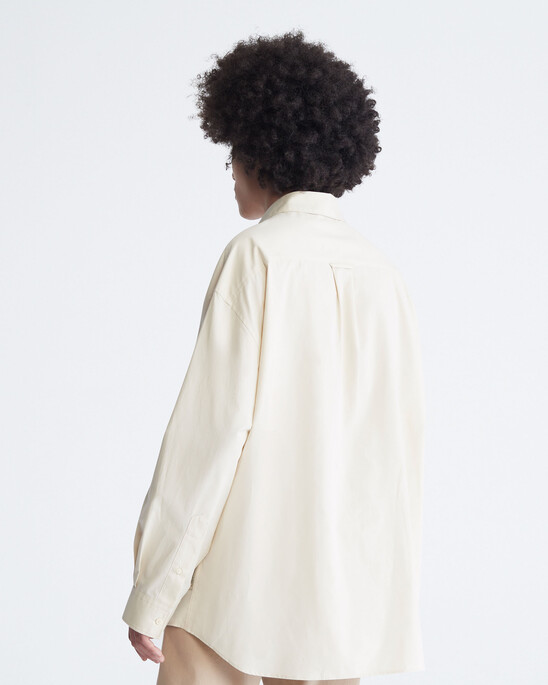 OVERSIZED SOLID WHITE SHIRT