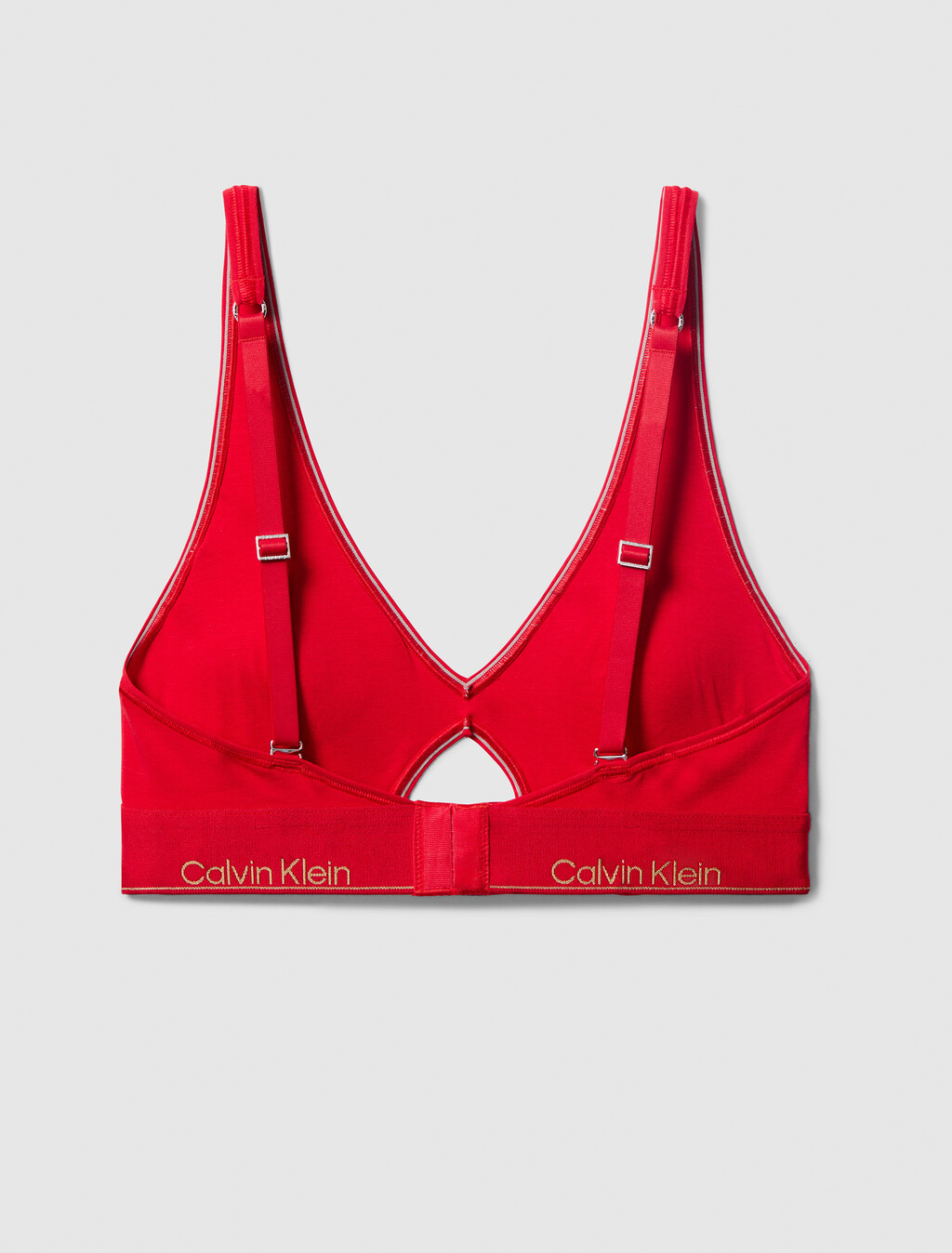 Icon Cotton 薄襯三角無鋼圈胸圍, Chinese Red, hi-res